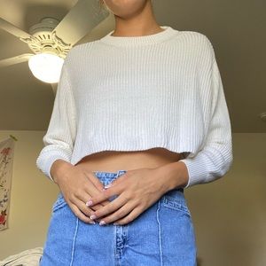 Lightweight white sweater